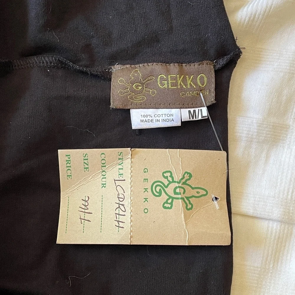 *NWT* GEKKO Black Pixie Dress in Black with Exaggerated Neck/Hood size M/L - Picture 4 of 8